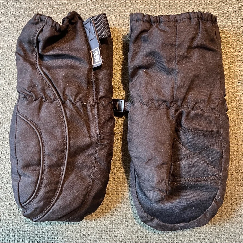 Black REI XXS Child Mittens Unisex